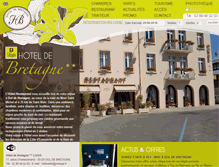 Tablet Screenshot of hotel-de-bretagne35.fr